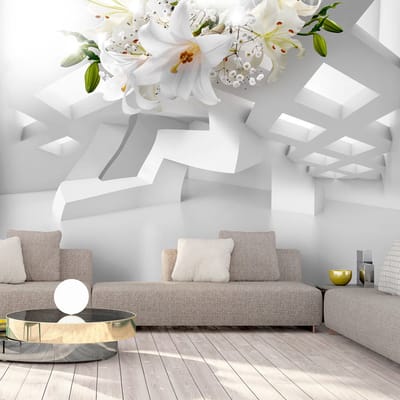 98cm X 70cm - Zelfklevend fotobehang - Abstracte luchtspiegeling, 8 maten, premium print