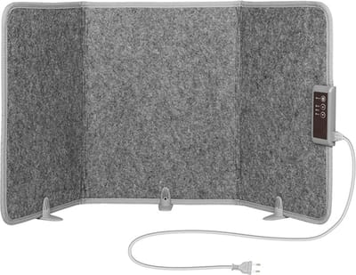 Blithe- Bureau Onder Verwarmer - Verwarmings Paneel Infrarood - Opvouwbare Verwarmings paneel - 3 Warmte standen - Tot 65 Graden - 165 Watt-
