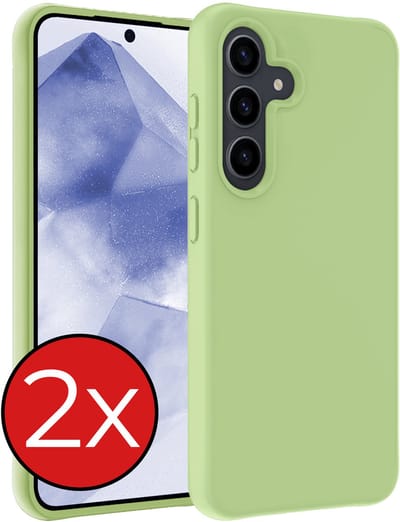 Hoesje - 2 Stuks - Geschikt voor Samsung Galaxy A56 - Sterk & Shockproof - Telefoonhoes - Back Cover - Case Siliconen - Telefoon Hoes - Groen