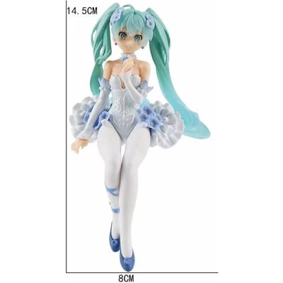Nieuw Anime Model Hatsune Miku Cinderella Wonderland Lang Haar Prinses Kawaii Virtuele Zangeres Figuur Verzamelspeelgoed