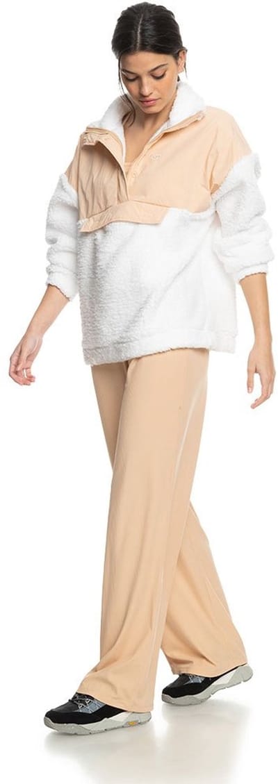 Roxy Waves Of Warmth Layered Fleece Beige XS Vrouw