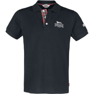 Lonsdale London Poloshirt - BRUAN - M tot XXL - voor Mannen - zwart