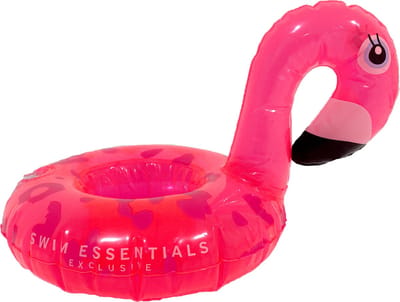 Swim Essentials - Flamingo bekerhouder - Opblaasbaar - Drankhouder - Zwembad - Drijvend - PVC - Neon - Roze