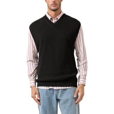 s.Oliver  Pullover Black Größe: L | Cardigans Outlet | Herren | Schwarz