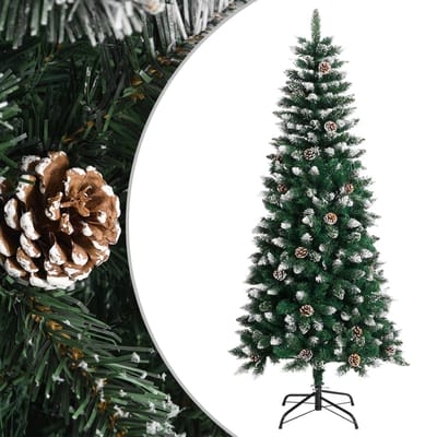 vidaXL - Kunstkerstboom - met - standaard - 150 - cm - PVC - groen