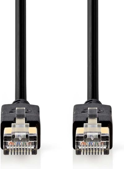 Nedis CAT6 Netwerkkabel - RJ45 Male - RJ45 Male - F/UTP - 20.0 m - Rond - LSZH / PVC - Antraciet - Window Box