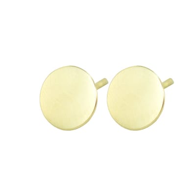 New Bling 9NBSAM-G190622 Gouden Oorknopjes - Dames - Rondje - Glad - 10 mm Doorsnee - 14 Karaat - Goud