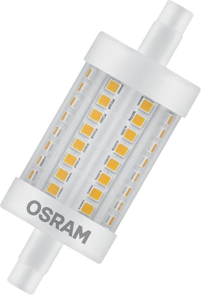 LED Eco-Vervanger R7s TL-Lamp Kort 8W - Warm Wit Licht (2700K)