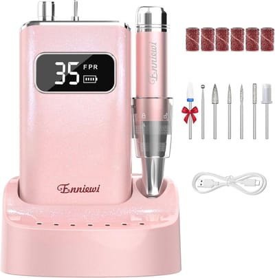 Professionele nagelschuurmachine 35000 RPM - Draagbare elektrische nagelvijl set voor manicure en pedicure