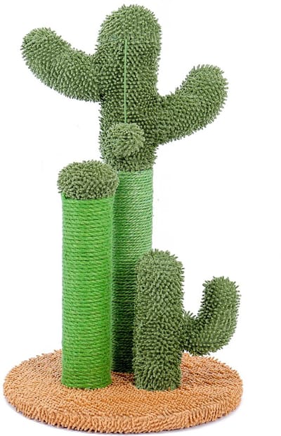 Kattenu LittleCactus krabpaal voor katten - Kleine krabpaal cactus - Cactus krabpaal - Groen/Bruin - Medium