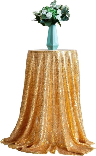 Tafelkleed - Effen decoratie - Tafel beschermen - Slijtvast polyester - 180 cm - Zwart