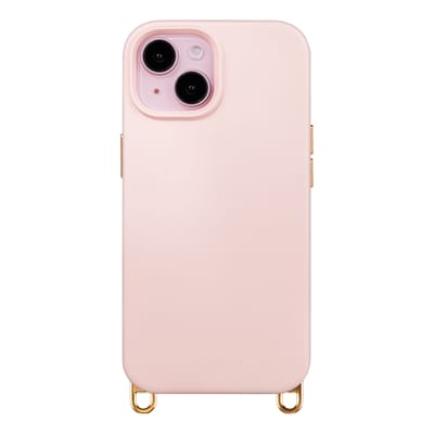 Selencia Hoesje - Geschikt voor iPhone 14 / 13 - Rivièra geschikt voor MagSafe Backcover met afneembare haakjes - Sorbet Pink