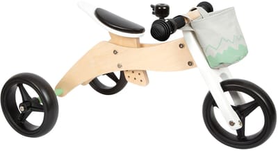 Small Foot - Wooden Training Tricycle/Balance Bike 2in1 Sage Green