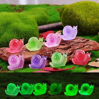 10 Stuks Glow-in-the-dark Slak Hars Bureau Decoraties Sieraden Diy Handgemaakte Haarpin Accessoires Sleutelhanger Accessoires Speelgoed