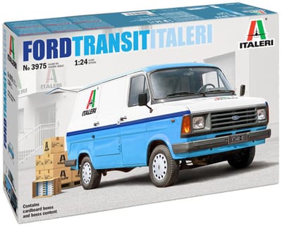 Italeri Modelbouwpakket Vrachtwagens - 3975 Ford Transit Van - Amerikaanse Bestelwagen Plastic - 1:24 - Modelbouw