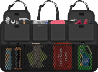 BOTC Auto Organizer - Autostoel organizer - Luxe & stevige Autostoel Organizer - Auto stoel organiser - Zwart