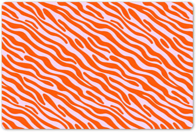 Placemats 45x30 cm - Placemat kunststof - 1 stuk - Strepen - Dynamisch - Oranje - Borden onderleggers - Decoratie voor op tafel - Keuken tafeldecoratie accessoires - Vinyl onderlegger - Tafelversiering