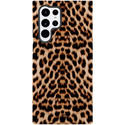 xoxo Wildhearts Wild Thing - Hoesje geschikt voor Samsung Galaxy S22 Ultra - Siliconen hoesje met dubbele beschermlaag - Luxe case - Stevige backcover - Luipaard print - Tijger print - Dierenprint - Tijgerprint