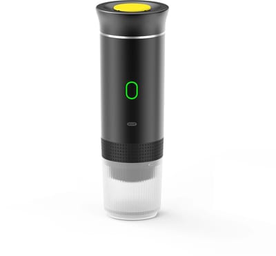 3-1 Draagbare reis espressomachine voor camping of onderweg - Espresso - Nespresso - Dolce Gusto - Gemalen koffie - Oplaadbaar - Zwart