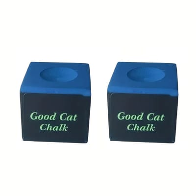 DW4Trading Biljartkrijt Good Cat Set van 2 Stuks Blauw Keukrijt - Topkwaliteit - Pool Biljart Accesoires