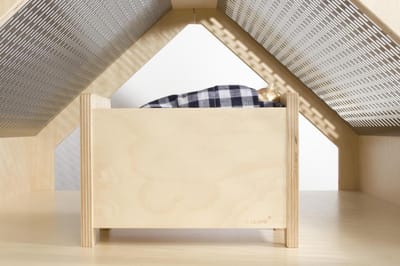 PoppenVilla - Poppenhuis - voor Tienerpoppen 1:6 - KINDERBED - Barbiehuis