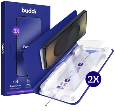 2-Pack Screenprotector Geschikt voor Samsung Galaxy S25 Ultra - Buddi Easy Fit Tempered Glass met Installatietray - 9H+ Gehard Glas - Case Friendly Glasplaatje - Eenvoudige montage