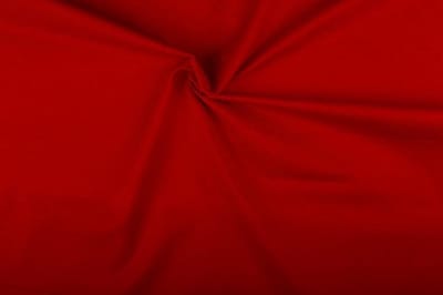 Katoen stof - Rood -10 meter