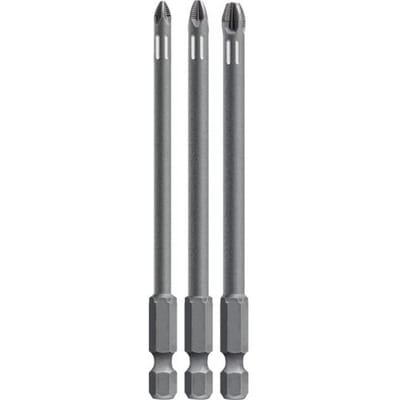 KWB torsie bitset - Pozidriv PZ1, 2 en 3 - Lengte 100 mm - Hoge torsieweerstand - 123140