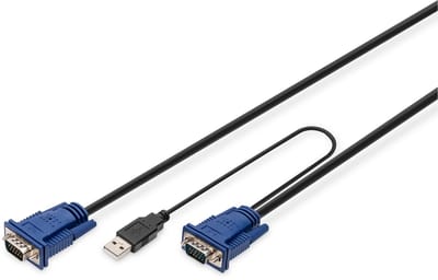 DIGITUS Octopus - Toetsenbord / Video / Muis (KVM) cable - 1.8 m