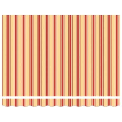 vidaXL - Uitschuifbare - luifel - Geel - en - Oranje - 350 - x - 250 - x - 165 - cm