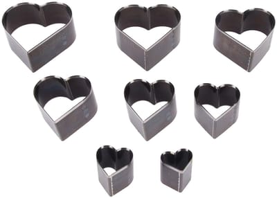 8Pcs Carbon Steel One Hole Hollow Punch Cutter Set - Hartvormige Leer Snijmal - Voor Handgemaakte Diy Leerambachten