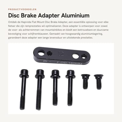 Dailygoods - Disc Brake Adapter - Aluminium Fietsaccessoire - Geschikt voor 140mm en 160mm schijven - Lichtgewicht en duurzaam - Eenvoudige montage -...