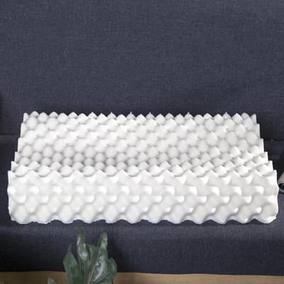 Latex Kussen Binnen en Buiten Dubbele Kussenhoes voor Volwassenen Alle Seizoenen Kan Worden Gebruikt voor Massage Wolfstanden Natuurlijke Latex Kussenkern Kussen 30x50x7/9cm