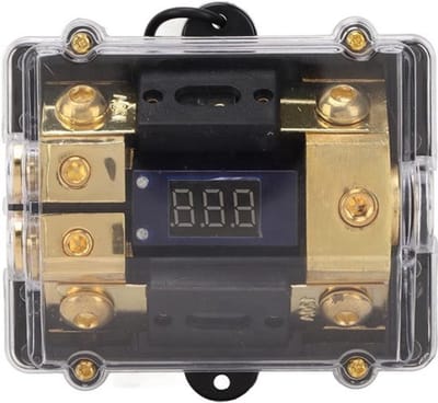 Stroom-aardingsverdeler voor auto-audio 1 in 2 uit 0/2-meterkabel 120A ABS-koper