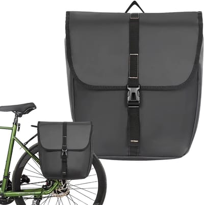 Fietstas Enkel - Waterafstotend Materiaal - 20L - Grijs - Fietstassen Fietsen