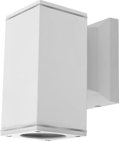 LED Tuinverlichting - Buitenlamp - Aigi Wally Down - GU10 Fitting - 1-lichts - Mat Wit - Vierkant - Aluminium