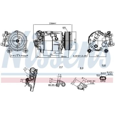 Airco-compressor NISSENS 891019