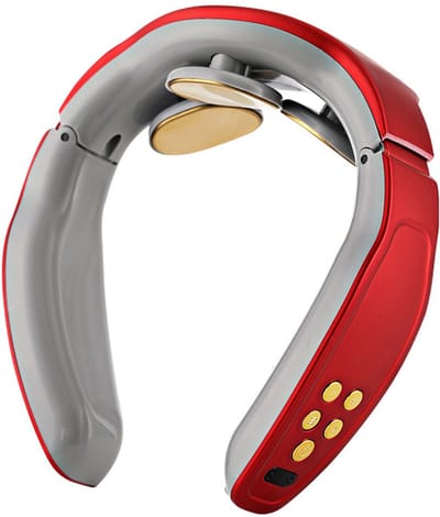 Ynkkvre -Massageapparaten-Pulstechnologie 3 Massagekoppen, 15-Minuten Timer, Oplaadbaar-rood