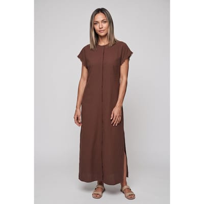 ARKET Frascati Dress Brown Maat: 34 | Maxi Jurken Outlet | Dames | Bruin
