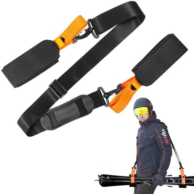 Dailygoods- Skirugzak Klein - Verstelbare Draagriem - Gevoerde Schouderriem - Duurzaam Nylon - Opvouwbaar - Lichtgewicht - Skidraagriem