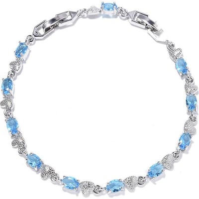 Modieuze en Veelzijdige Koreaanse Zirkonia Armband Sieraden Hartvormige Sieraden Handgemaakte Hart Armband white