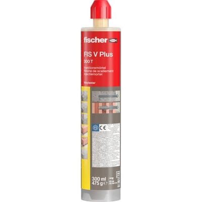 fischer Injectiemortel FIS V Plus 300 T - Universele 2-componenten mortel voor chemische verankering - inclusief twee mengtuiten