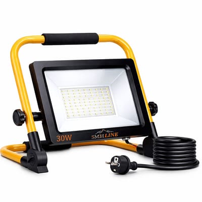 SMH LINE® LED Bouwlamp - Werklamp - 30W - IP65 - 3300lm - Incl. 5M Aansluitsnoer