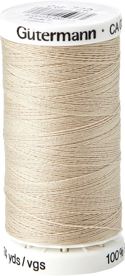 Naaigaren Polyester - Universeel Garen - Kleding Repareren - Superieure Kwaliteit - 250 Meter - Beige