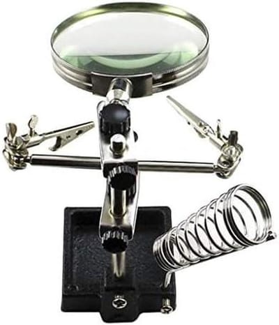 Vergrootglas Bureau - Loep met Arm - Hobby Ambachten Lezen - Verstelbare Zwanenhals - 90 mm Lens - Zwart