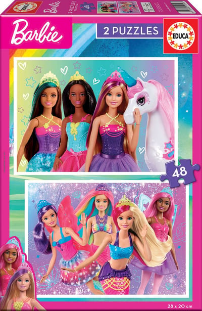Barbie Puzzel (2 x 48 puzzelstukken) - Educa