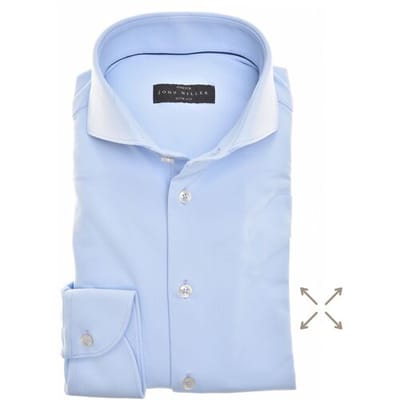 John Miller Overhemd Tailored-Fit Hyperstretch Licht Blauw / male