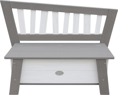 AXI Corky Opbergbank voor kinderen - Zitbank in Wit/Grijs van hout - 116x37x84cm
