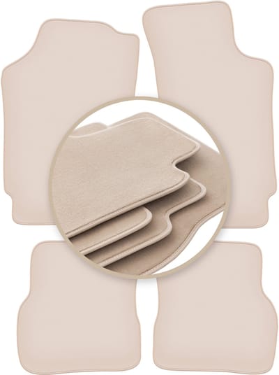 PREMIUM beige matten voor: Skoda Felicia hatchback, stationwagen 1994-2001