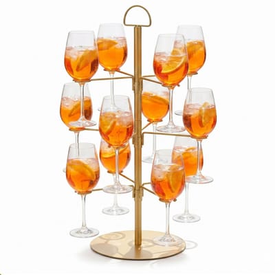 Cocktail Boom Goud - Etagère 12 Glazen - Drankpresentatie - Gin & Cocktail Standaard - Prostec